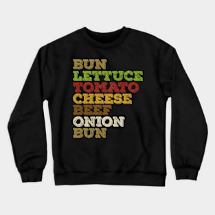 Burger Anatomy Layers Crewneck Sweatshirt